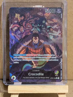 One Piece Card Game: Crocodile Custom Card Rare HQ Proxy OP04-058 - Image 2