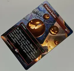 MTG Marvel’s Spider-Man Eternal Pumpkin Bombs Artifact RARE REGULAR #0026 - Image 3