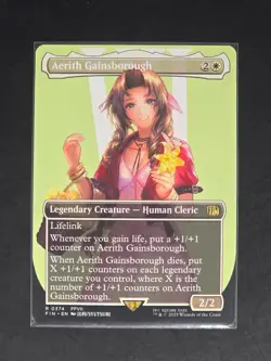 Aerith Gainsborough R0374 Borderless Non-Foil Final Fantasy MTG NM/M - Image 1