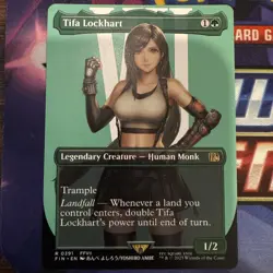 ** Magic The Gathering Final Fantasy "Tifa Lockhart" 0391 BORDERLESS RARE NM - Image 1
