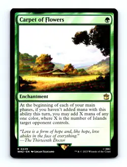 #229 2023 Doctor Who Carpet of Flowers Rare - Image 1