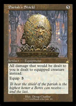 Near Mint, English - 1 x MTG Pariah's Shield - Foil - Retro Frame Ravnica Remast - Image 1