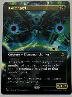 MTG Edge of Eternities Cosmogoyf Creature - Elemental Lhurgoyf RARE FOIL #0313 - Image 1