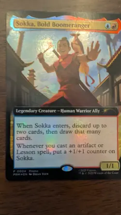 Sokka, Bold Boomeranger (Extended Art) Media Promos Foil - Image 1