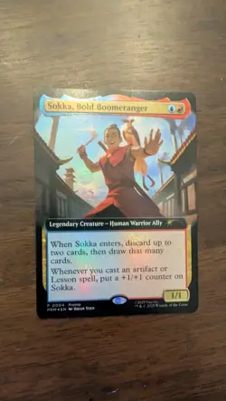 Sokka, Bold Boomeranger (Extended Art) Media Promos Foil - Image 2