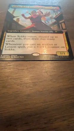 Sokka, Bold Boomeranger (Extended Art) Media Promos Foil - Image 3