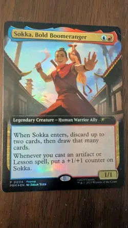 Sokka, Bold Boomeranger (Extended Art) Media Promos Foil - Image 4