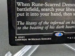 Rune-Scarred Demon (Foil Etched) Commander Masters Foil - Image 2