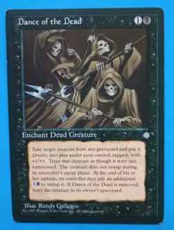 Magic the Gathering MTG Ice Age DANCE OF THE DEAD LP/EX U 1995 Nice! - Image 1