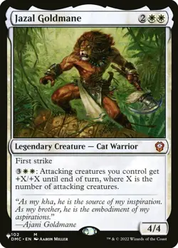Jazal Goldmane - Secret Lair Commander: Raining Cats and Dogs #102 MTG Magic The - Image 1