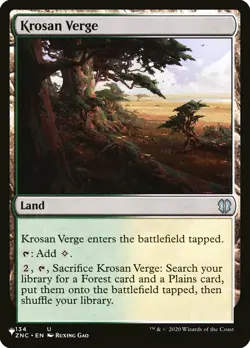 Krosan Verge - Secret Lair Commander: Raining Cats and Dogs #134 MTG Magic The G - Image 1