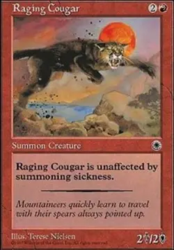 Raging Cougar - Portal # MTG Magic The Gathering - Image 1