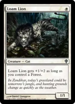 Loam Lion - Worldwake #13/145 MTG Magic The Gathering - Image 1