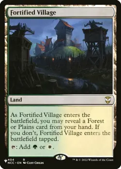 Fortified Village - Secret Lair Commander: Raining Cats and Dogs #404 MTG Magic - Image 1