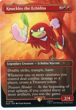 1 x Knuckles the Echidna - Secret Lair - NM-Mint - MTG Non Foil - Image 1