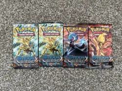 Pokemon TCG - XY Steam Siege (STS) Booster Packs - Lot of 4 - New Sealed - Image 1