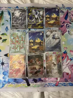 Pokemon Mega Evolution Illustration Rare/Full Art lot Of 9 - Image 1