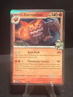 Pokemon Scarlet & Violet N's Darmanitan Promo Single Card SVP181 - Image 1