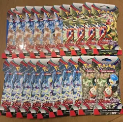 Pokemon TCG: Scarlet & Violet Sleeved Booster Packs x20 All Four Styles. New! - Image 1