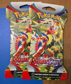 Pokemon TCG: Scarlet & Violet Sleeved Booster Packs x20 All Four Styles. New! - Image 5