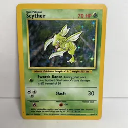 Scyther Holo 10/64 ERROR No Symbol - Jungle Pokemon - Image 1