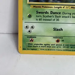 Scyther Holo 10/64 ERROR No Symbol - Jungle Pokemon - Image 5
