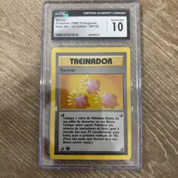 Revive Pokemon (1999) Portuguese Base Set 1st Edition #89/102 CGC 10 GEM MINT - Image 1