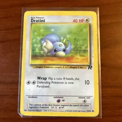 Pokemon TCG 1999 Team Rocket Evolution Line Dark Dratini Dragonair Dragonite - Image 4