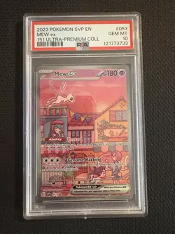 2023 Pokemon SVP EN Mew ex #053 PSA 10 Gem Mint - 151 Ultra-Premium - Image 1