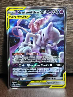 Pokemon TCG Mewtwo & Mew GX SM191 Black Star Promo 2019 NM - Image 1
