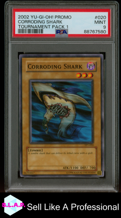 CORRODING SHARK YU-GI-OH! MINT TOURNAMENT PACK 20 2002 ENGLISCH PSA 9 - Image 1
