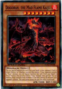 Dogoran, the Mad Flame Kaiju #SGX2-ENC08 Yugioh Lightly played 1st Edition - Image 1