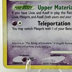 Mesprit 14/123 Holo Rare Mysterious Treasures Pokemon Card - Image 4