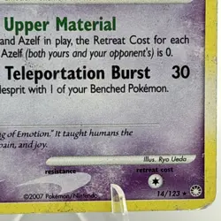 Mesprit 14/123 Holo Rare Mysterious Treasures Pokemon Card - Image 5