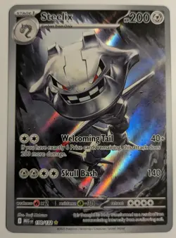 Steelix 150/132 Illustration Rare Mega Evolution Pokemon Card NM Pack Fresh - Image 1