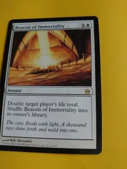 Beacon of Immortality. Rare Instant Fifth Dawn. VG Magic the Gathering Card. - Image 2