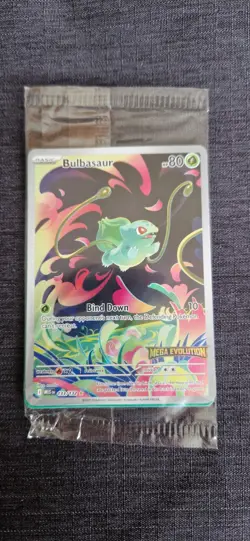 Pokemon TCG Bulbasaur Mega Evolution Promo Card Illustration Rare 133/132 - Image 2