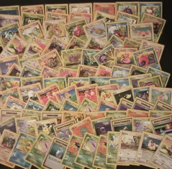 100 Pokemon Cards: Base Set, Jungle, Fossil, +More (+28 Italian, French, German) - Image 1
