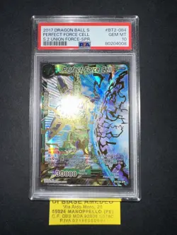 DRAGONBALL PSA 10 PERFECT FORCE CELL BT2-084 SPR S2 UNION FORCE DB SUPER CARD G - Image 2