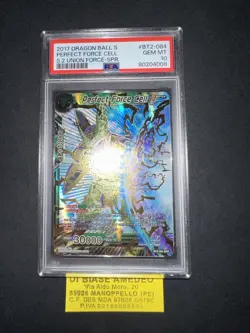 DRAGONBALL PSA 10 PERFECT FORCE CELL BT2-084 SPR S2 UNION FORCE DB SUPER CARD G - Image 5