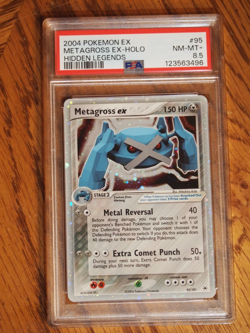 Pokemon 2004 Hidden Legends Metagross Ex rare holo card, PSA 8.5 - Image 2