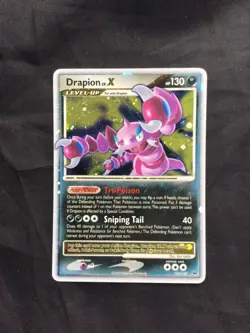 Pokemon Cards: Platinum Rare Holo: Drapion Lv. X 123/127 - Image 1
