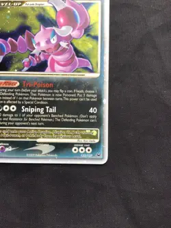 Pokemon Cards: Platinum Rare Holo: Drapion Lv. X 123/127 - Image 5