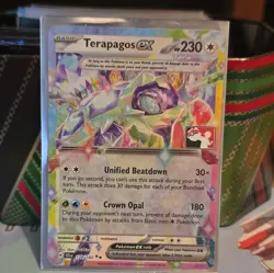 Pokemon Card Terapagos ex 128/142 Double Rare Play! Pokemon Stamp Prize Pack 7 - Image 1