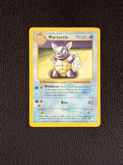 Pokemon Card - Wartortle - 42/102 - Base Set Shadowless - LP - Image 1