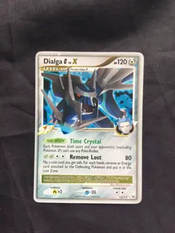 Pokemon Cards: Platinum Rare Holo: Dialga Lv. X 122/127 - Image 1