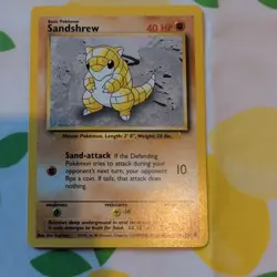 Sandshrew 62/102 | Base Set | Non Holo Pokemon Card MP - Image 1