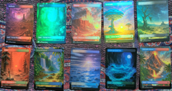 OG Dual Lands Set 10-Pack FOIL Proxy Cards with Custom Fantasy Landscapes Art - Image 1