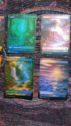 OG Dual Lands Set 10-Pack FOIL Proxy Cards with Custom Fantasy Landscapes Art - Image 2