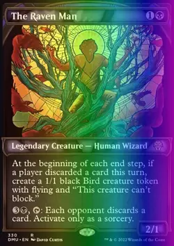MTG Magic the Gathering The Raven Man (330/447) Dominaria United LP FOIL - Image 1